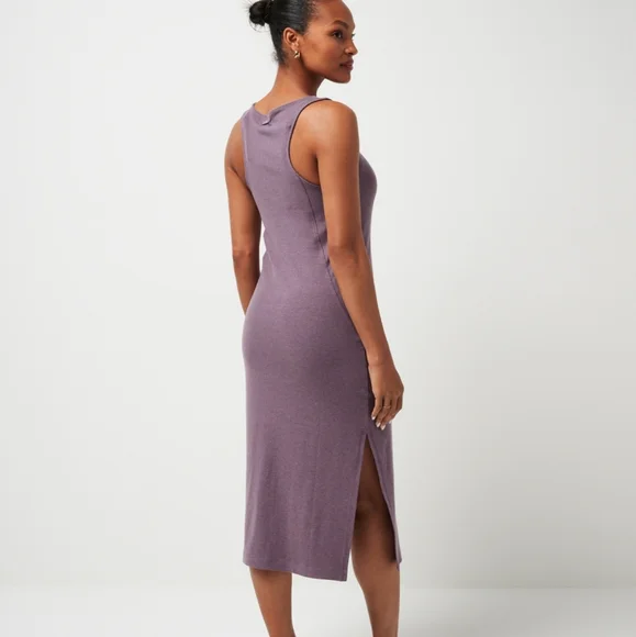 Travis Mathew Cloud Rib Hadley Wood Dress Heather Moonscape Purple sz Medium - Picture 3 of 5